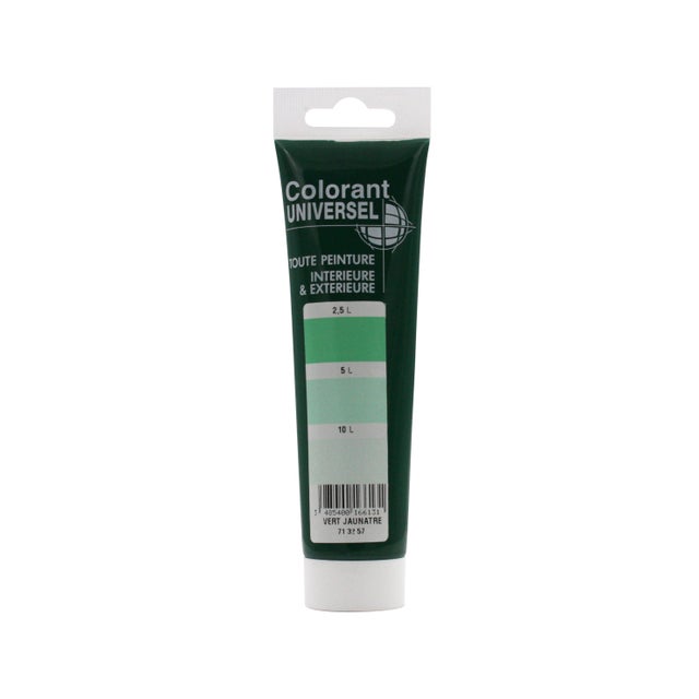 Colorant universel pour peinture aqueuse ou solvantée vert jaunâtre 100 ml - RICHARD COLORANT