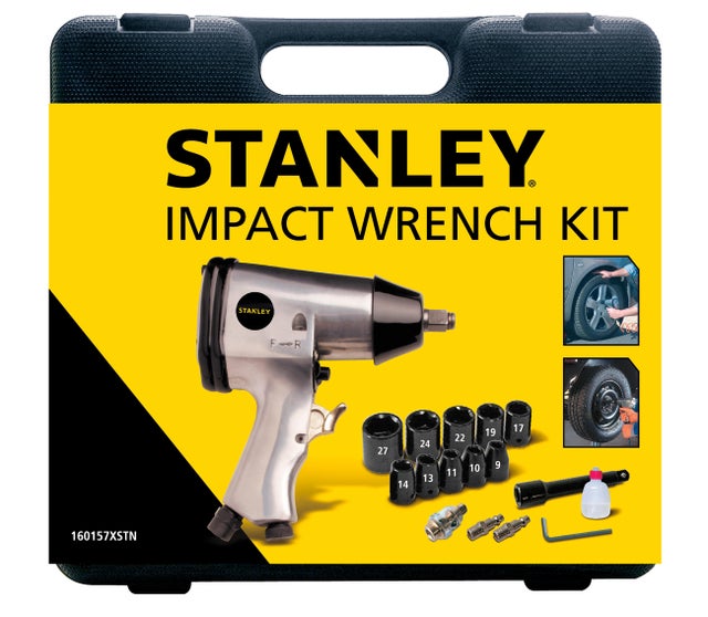 Clé à choc en coffret + accessoires - STANLEY 