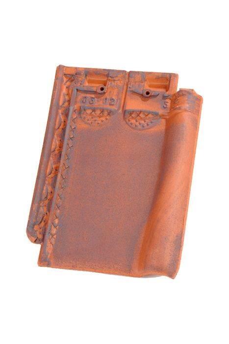 Tuile Monopole 1 terre cuite amarante rustique - EDILIANS