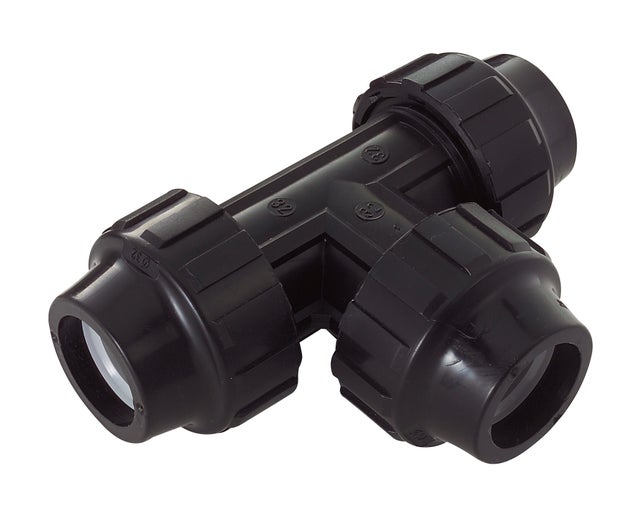 Raccord Té égal femelle à compression  32 mm