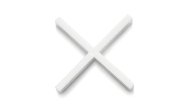 Croisillons standards pour carrelage Ep.2 mm en X - RUBI (sachet de 1000)