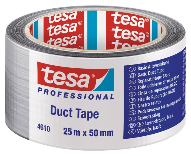 Adhésif de réparation multi-usage toilé gris 25 m x 50 mm - TESA
