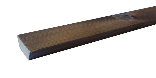 Triangle de fixation pour lame occultante sapin du nord traité classe 3 autoclave marron 20 x 45 mm Long.2,5 m - SOTRINBOIS