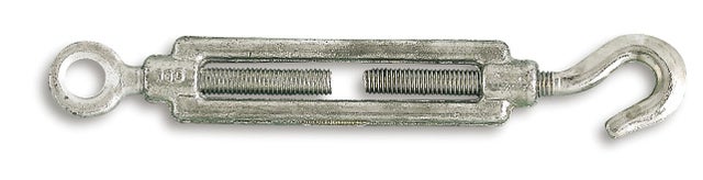 Tendeur 1 oeil avec crochet acier zingué pour câble D.12 mm