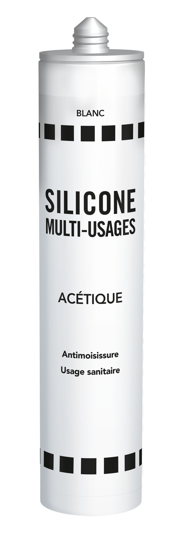 Silicone sanitaire acétique blanc 300 ml