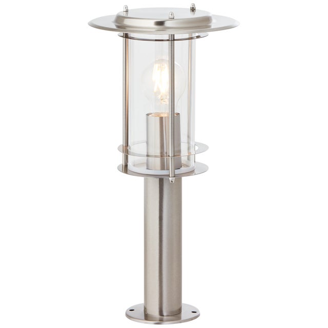 Borne York métal acier E27 40W max. IP44. Dimensions 20x40cm. BRILLIANT (44784/82)