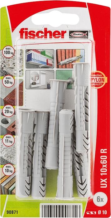 Chevilles multi-materiaux duopower 5 x 25 100 pcs - 5