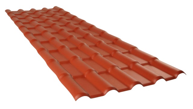 Panneau tuile express terracotta L.222 x l.75 cm