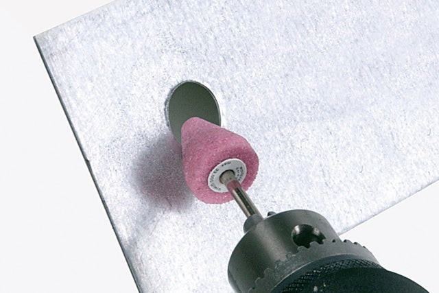 Lot de 5 meules abrasives queue Diam.3 mm - WOLFCRAFT