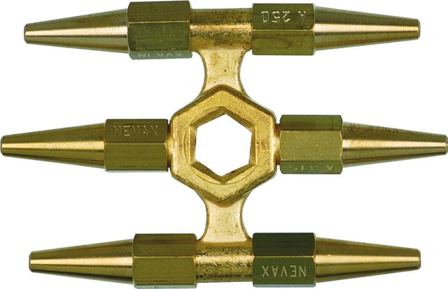 Clé étoile 6 becs acétylène type 0 - NEVAX