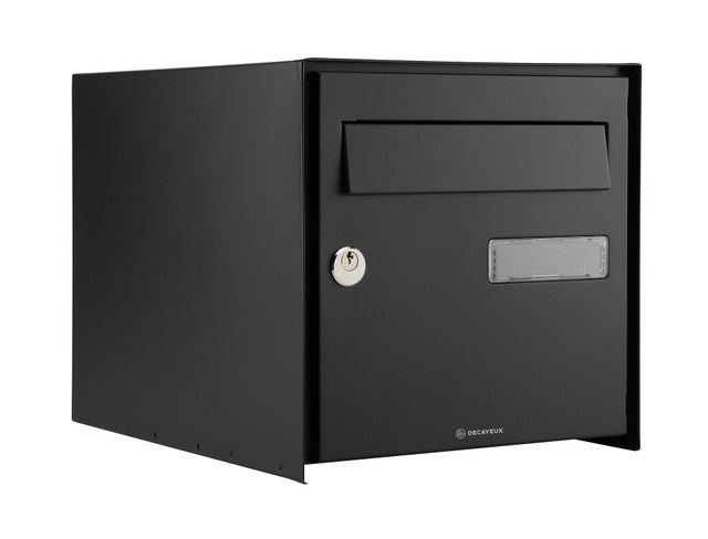 Boite aux lettres normalisée 1 porte noire BOXPRO - DECAYEUX