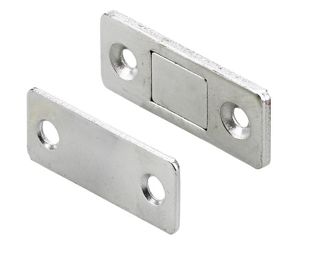 Aimant plat acier nickelé 42 x 16 mm 2 pièces - HETTICH