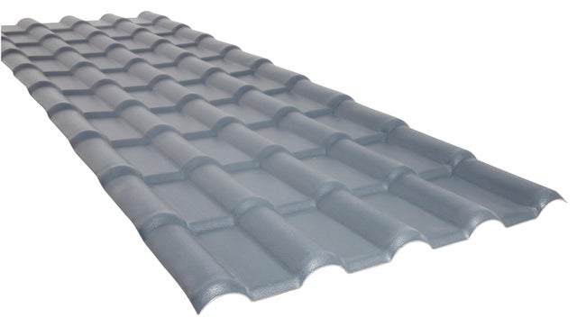 Panneau tuile express gris 222x75 cm