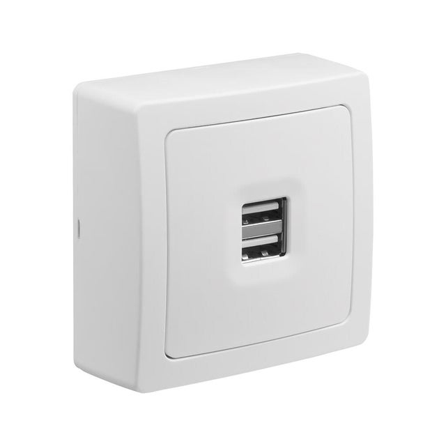 Double prise USB en saillie BLOK - DEBLEX