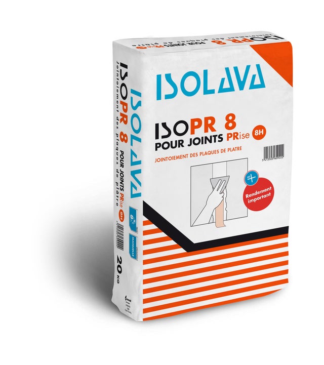 ENDUIT JOINT ISOPR 8H SAC 20KG ISOLAVA