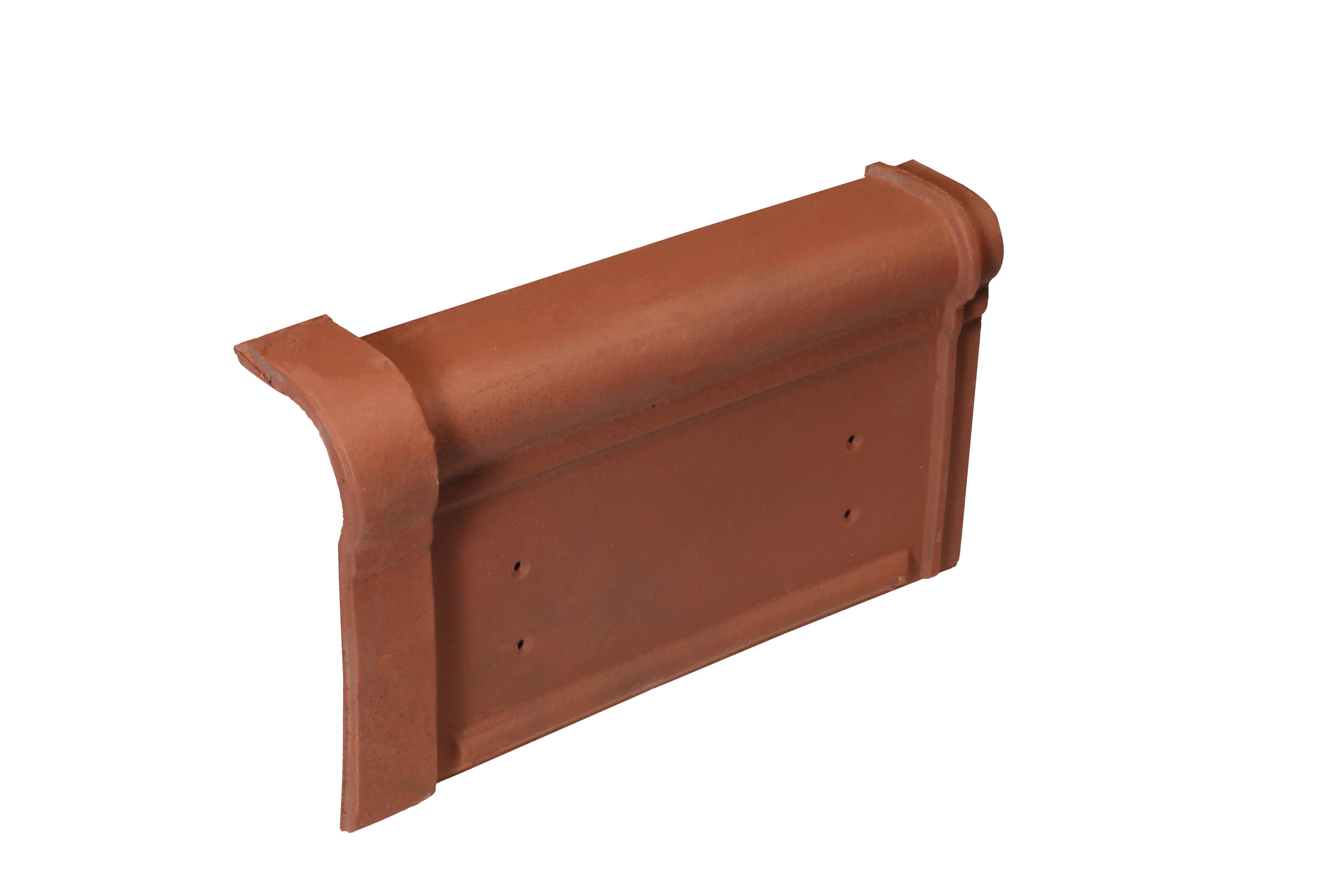 Tuile de rive droite de 33 universelle rouge vieilli - MONIER | Bricoman