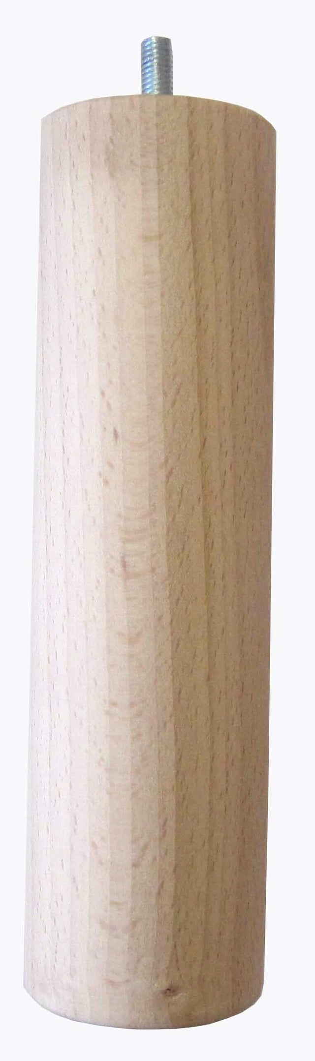 Pied de lit rond en bois H.25 cm Diam.6 cm hêtre - CHAINEY