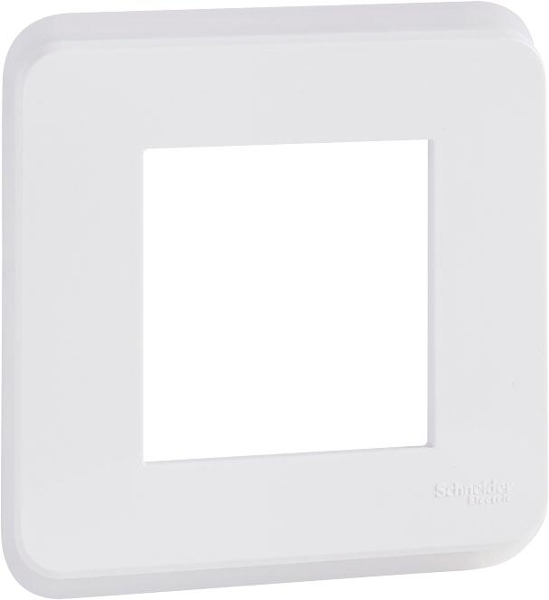 Plaque de finition 1 poste blanche UNICA - SCHNEIDER ELECTRIC - 9