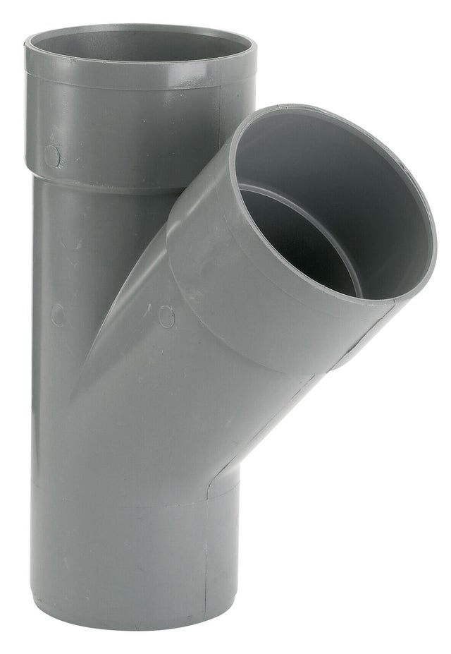 Culotte PVC mâle/femelle Diam.100 mm, 45°