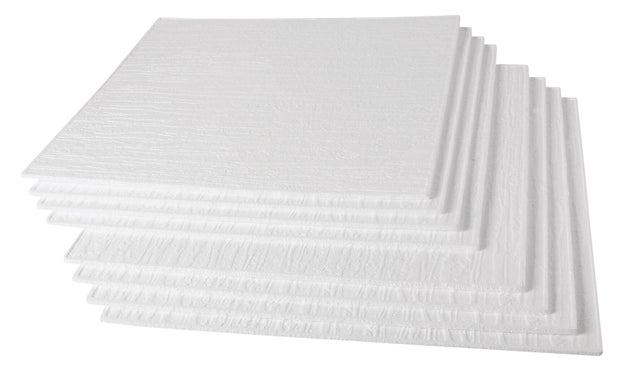 Dalle plafond modèle écorce l.500 x L.500 x Ep.6 mm
