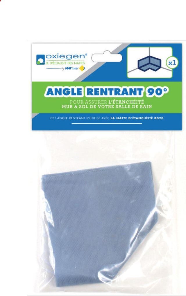 Angle d'étanchéité - angle rentrant 90°