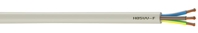 Câble électrique HO5VVF 1,5 mm² Couronne 5 m - NEXANS