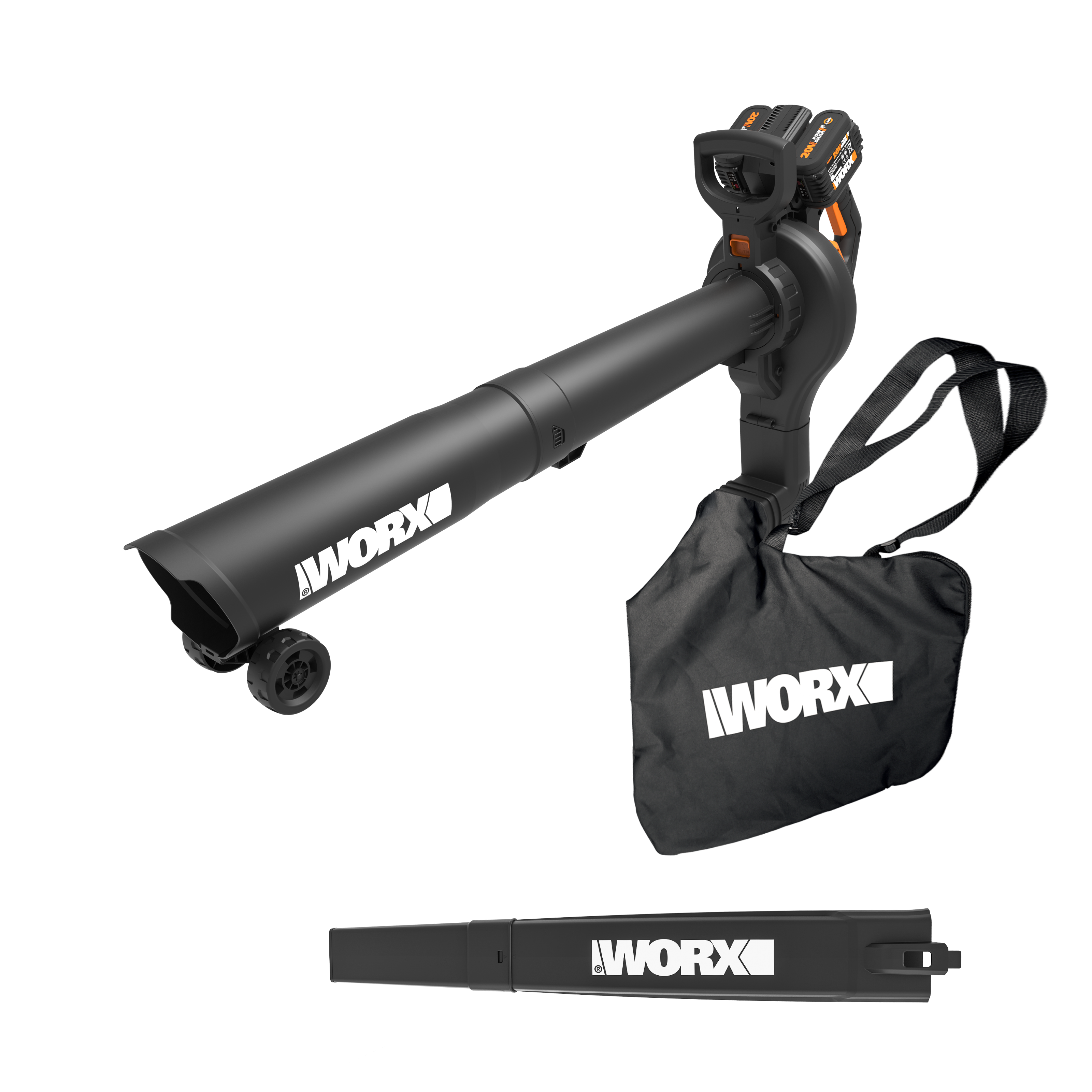 Odkurzacz akumulatorowy z dmuchawą do liści 20V 2x4Ah Worx WG583E - 5