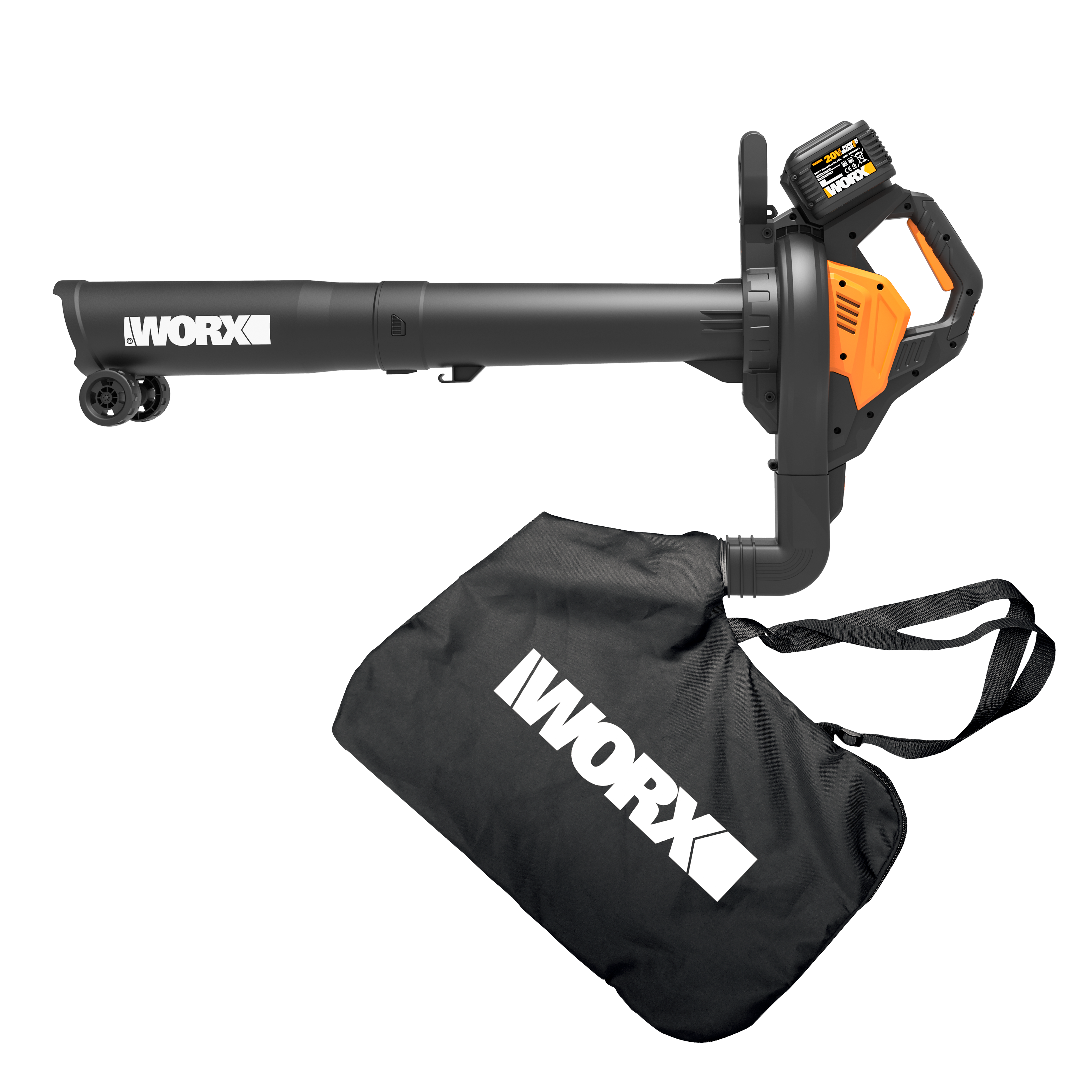 Odkurzacz akumulatorowy z dmuchawą do liści 20V 2x4Ah Worx WG583E - 4