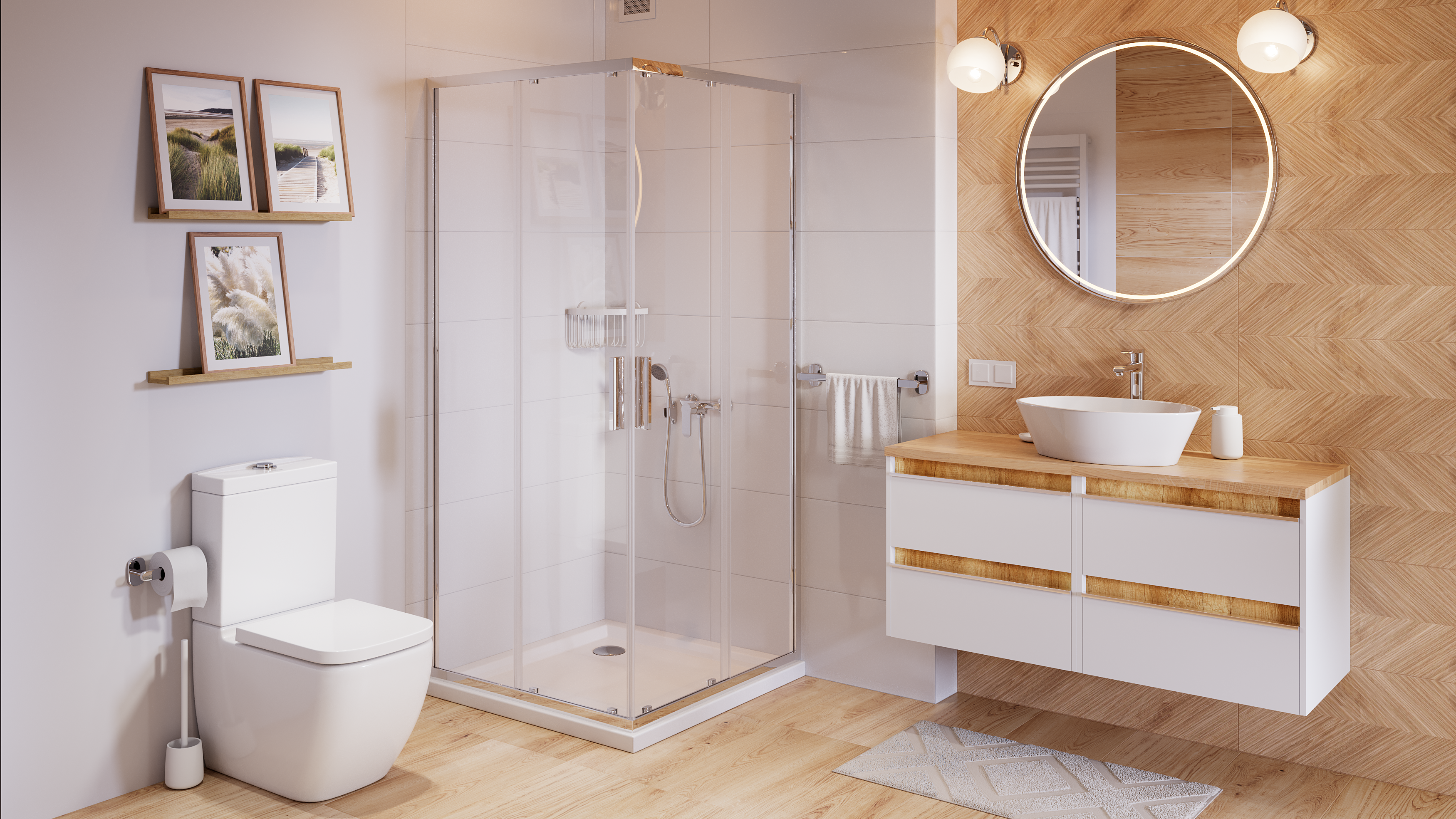 Umywalka ceramiczna nablatowa City Oval 50 Cersanit - 2