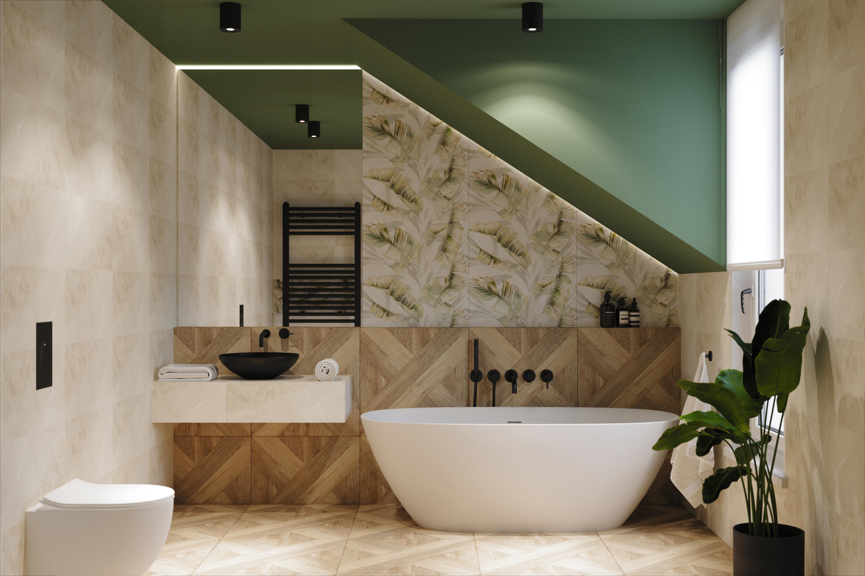 Umywalka ceramiczna nablatowaDokos 40 Invena - 2