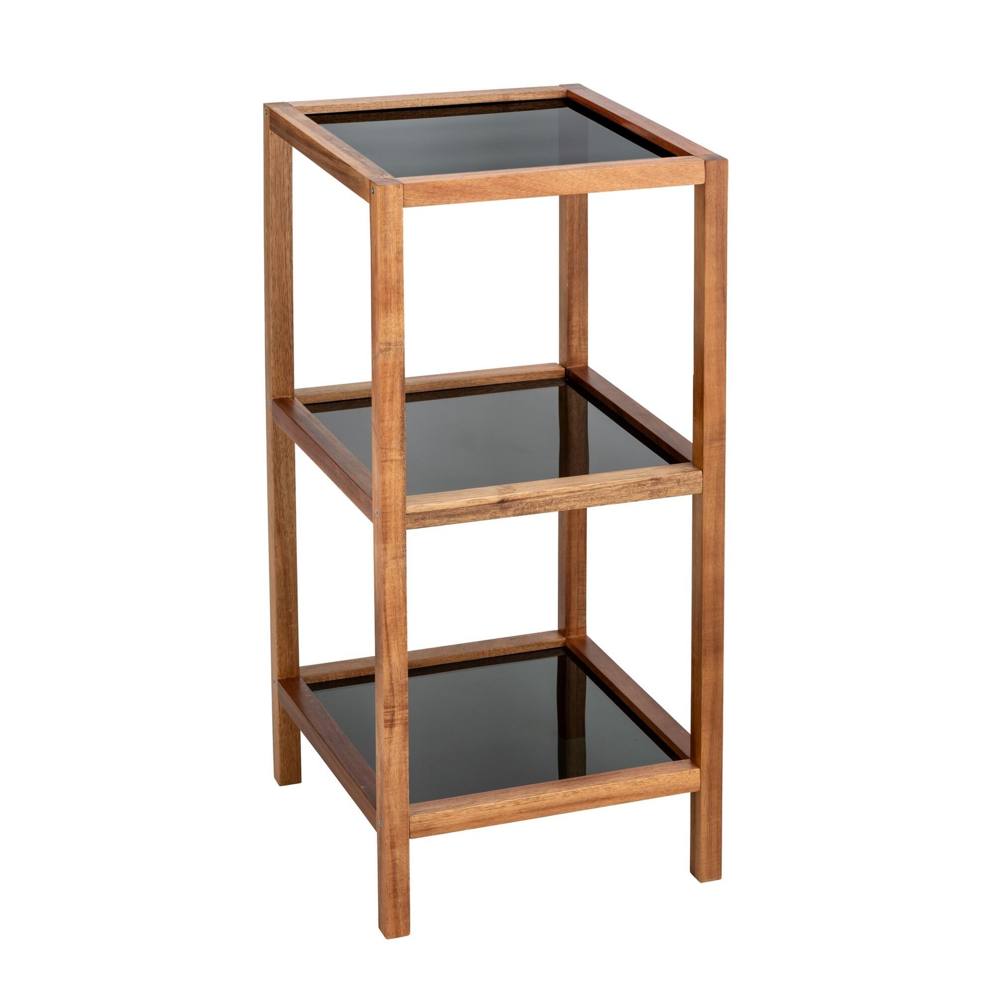 Estante para el baño de madera marrón 36x36x79cm