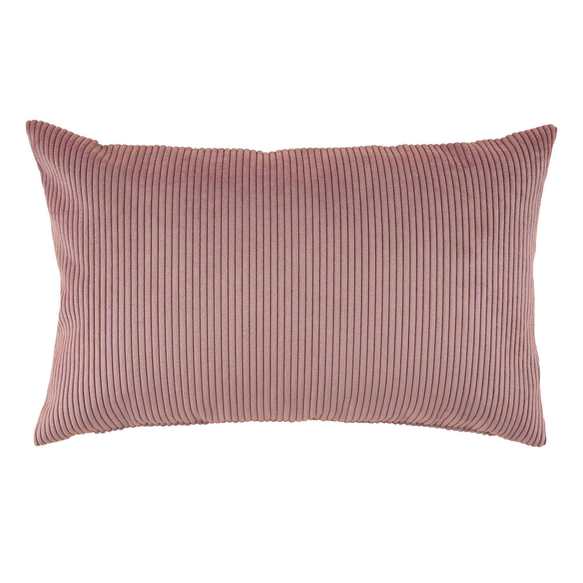 Cojín decorativo reversible refugio camilo pana rosa - beige 50x30cm