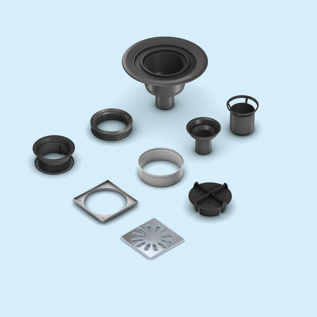 Bonde sortie verticale DN50 pour receveur de douche à l'Italienne 