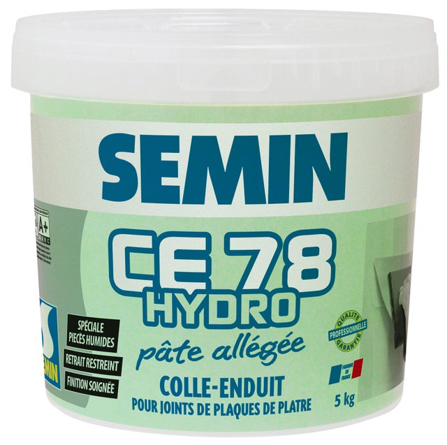 Enduit CE 78 hydro en pâte seau de 5 kg - SEMIN