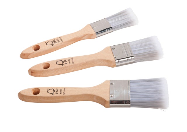 Lot de 3 brosses plates toutes peintures 30/40/50 mm - ROTA