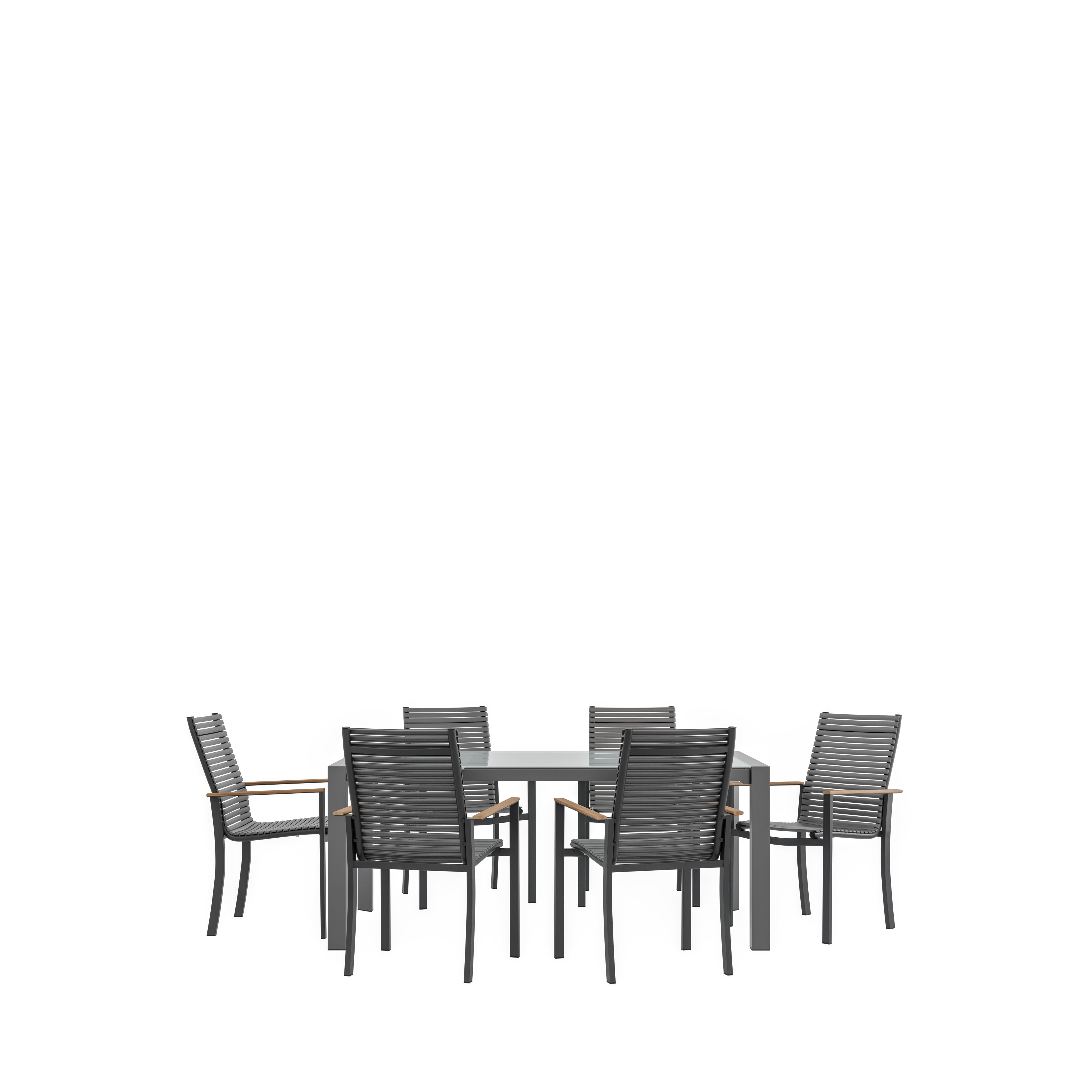 Mesa de alumínio NATERIAL AQUILA II 180/220X100CM ANTRACITE - 3