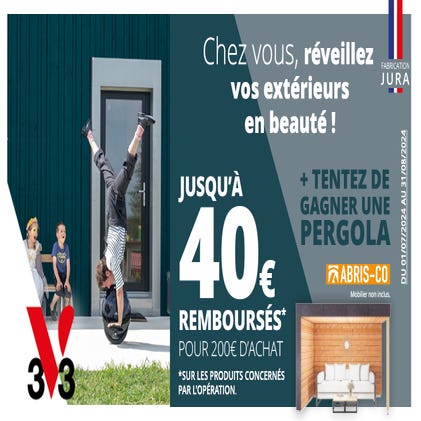 offre de remboursement V33 bois extérieur peinture lasure saturateur
