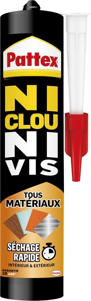 Colle de fixation tous matériaux 390 g Ni Clou Ni Vis - PATTEX