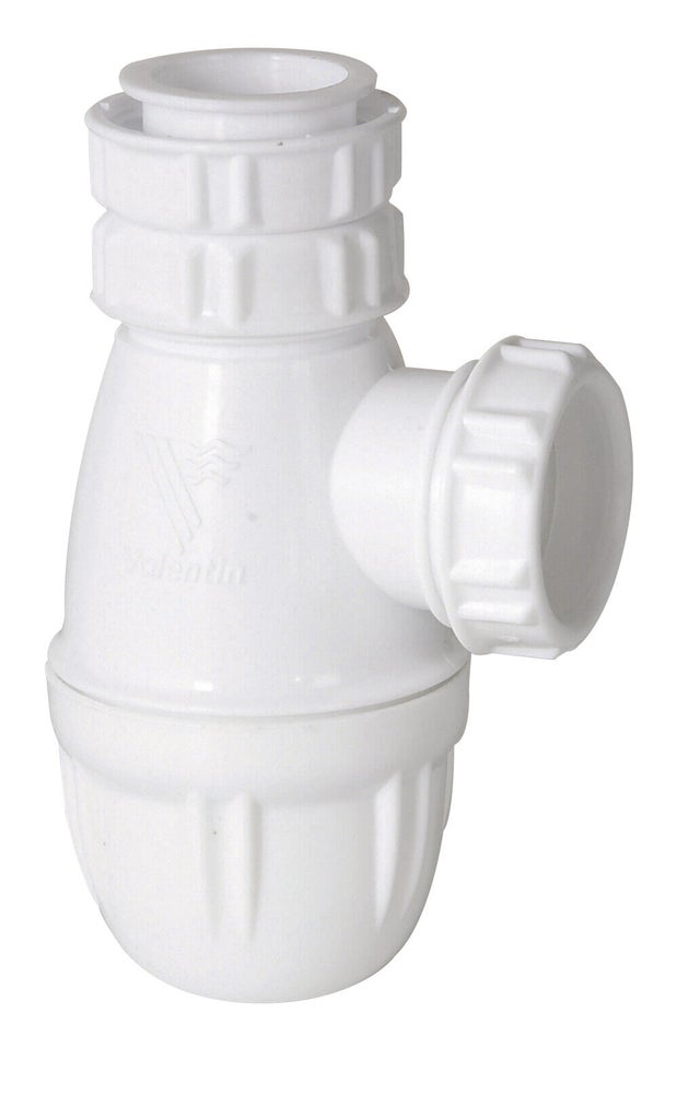 Siphon pour lavabo Diam.32 mm réglable en hauteur blanc NF - VALENTIN