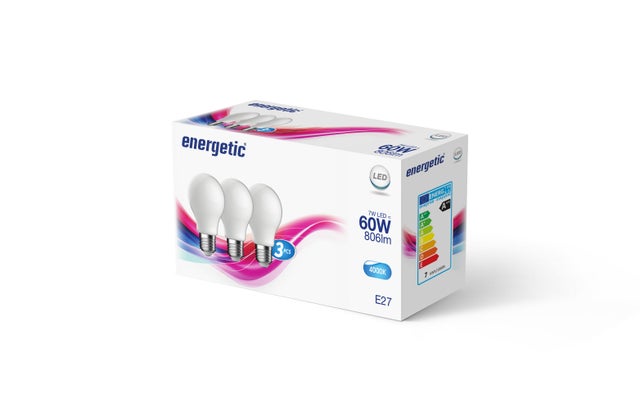 Ampoules LED E27 4000K lot de 3 - NORDLUX