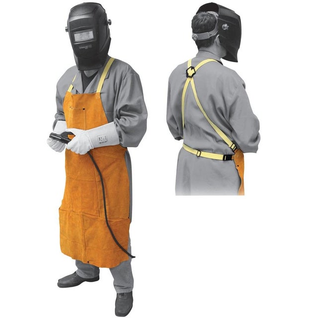 Tablier soudure pro en croute de cuir - GYS 