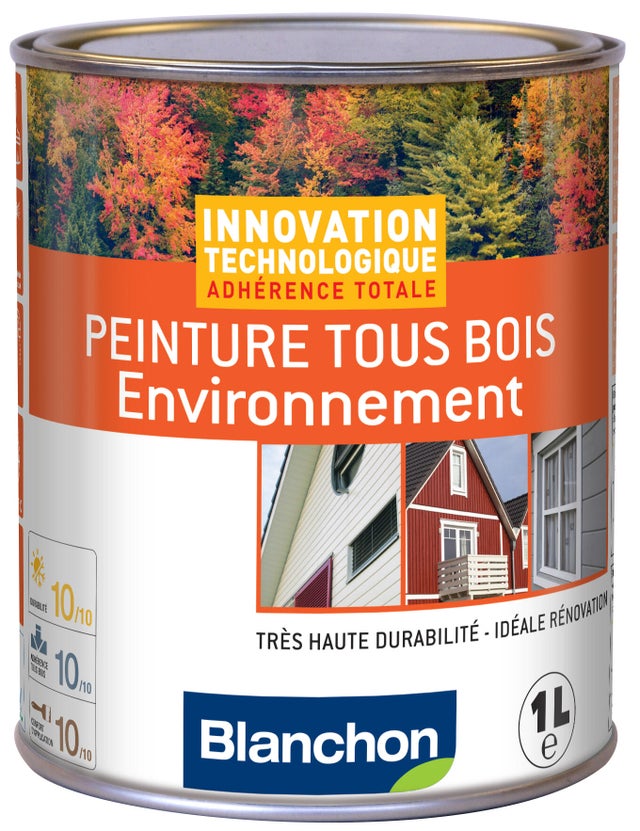 Peinture tous bois acrylique gris 1 L - BLANCHON