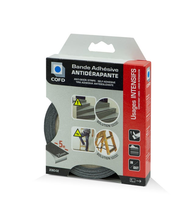 Bande adhésive antidérapante noir 25mmx5m