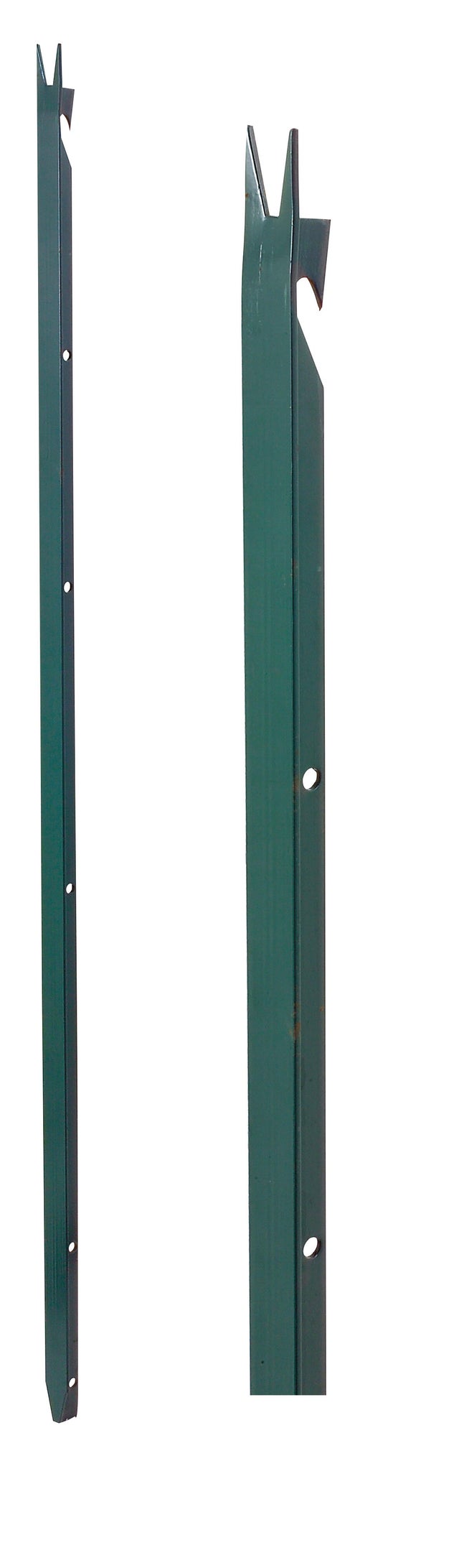 Poteau T plastifié vert 30 x 30 x 2.7 mm Haut.2 m