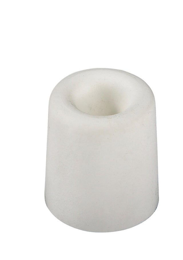 Lot de 2 butoirs caoutchouc blanc H.32 x D.30 mm - CHAINEY