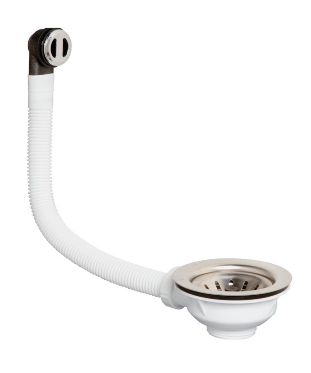 Bonde à panier universelle pour évier avec ou sans trop plein Diam.90 mm - VALENTIN