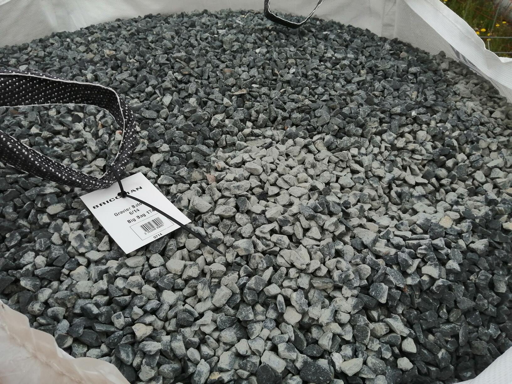 Cailloux Gravier Bleu Big Bag Gravier Ardennais Gris-bleu 8/16 En
