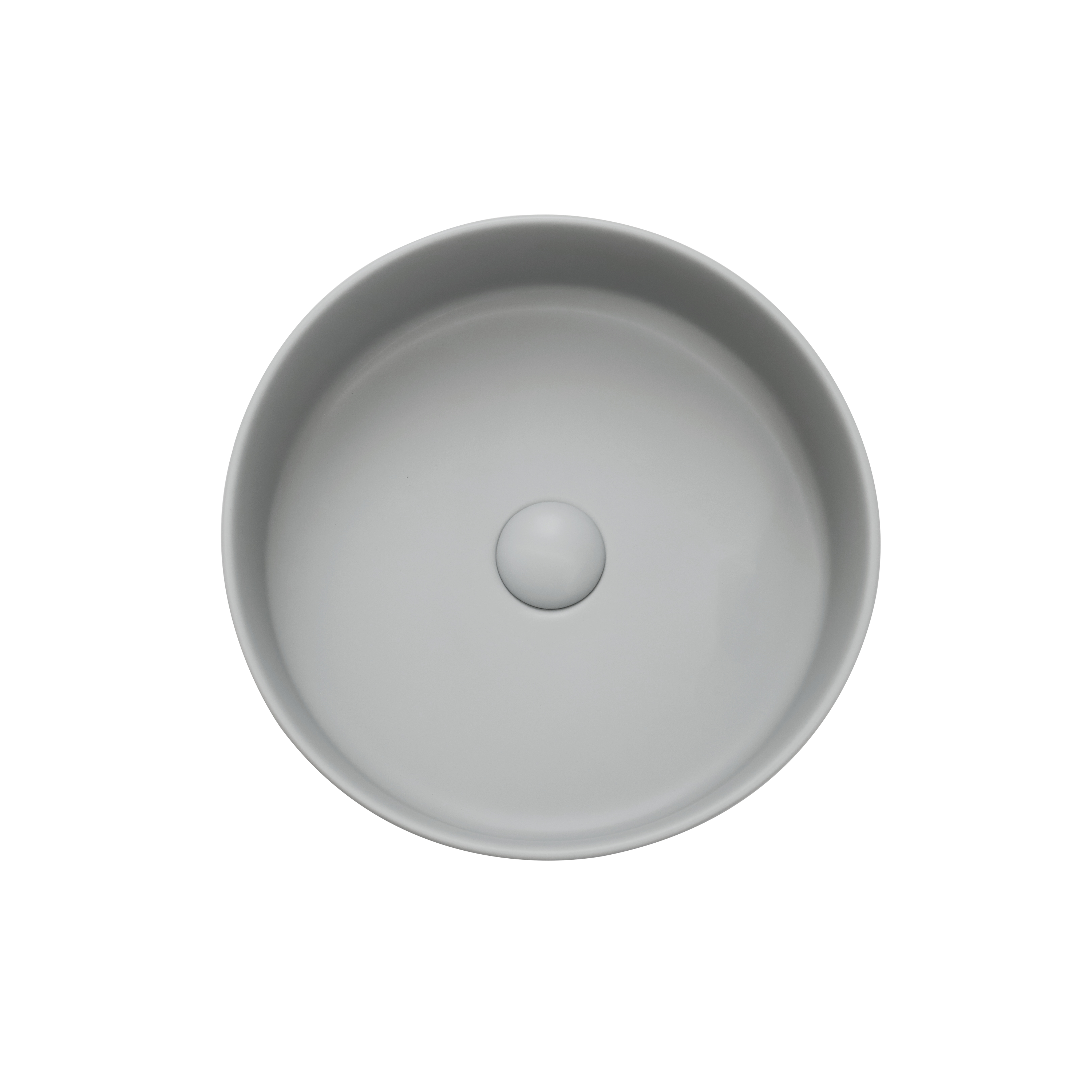 Vasque à poser céramique rond Studio H.12 x Diam.37 cm vert satiné - 9