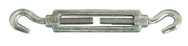 Tendeur 2 crochets acier zingué pour câble D.8 mm
