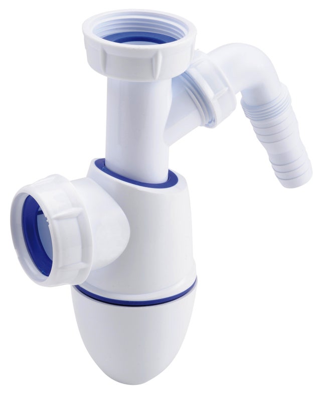 Siphon pour évier 1 cuve Diam.40 mm réglable en hauteur blanc NF - NICOLL Easyphon